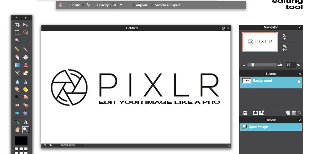 pixlr editor online photoshop browser