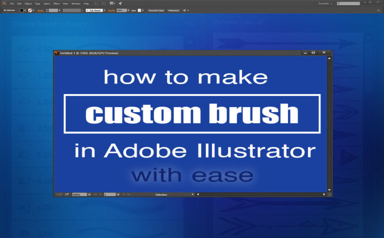 How to make a custom brush in Adobe Illustrator with ease