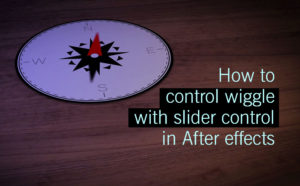 How to control wiggle with slider control in After effects