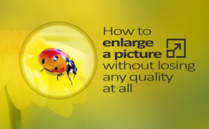 How to enlarge a picture without losing any quality at all