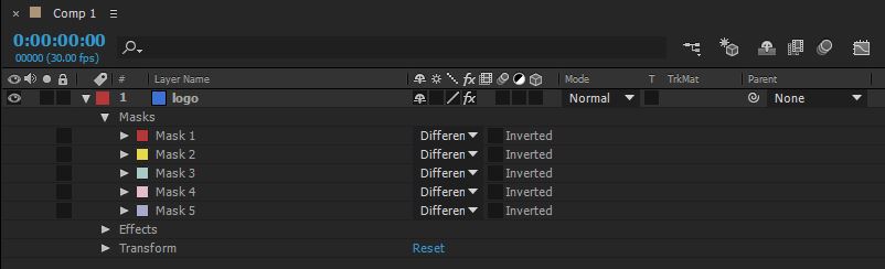 logo layer masks