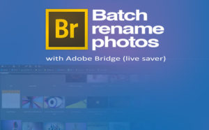 Batch rename photos with Adobe Bridge (live saver)