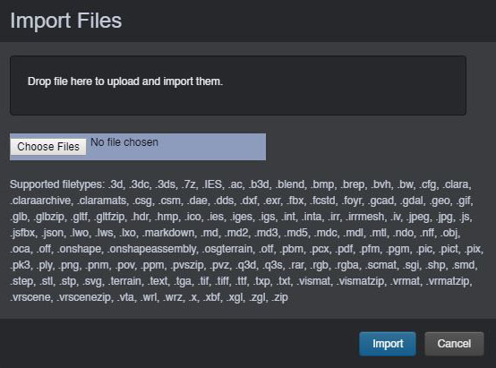 clara, import export function