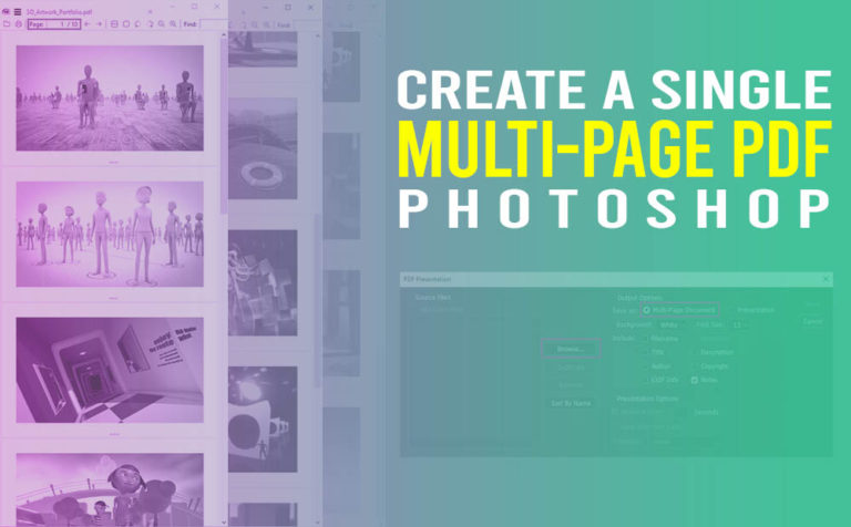 Create a single multi-page PDF with Adobe Photoshop