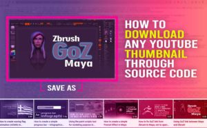 How to download any Youtube thumbnail through source code