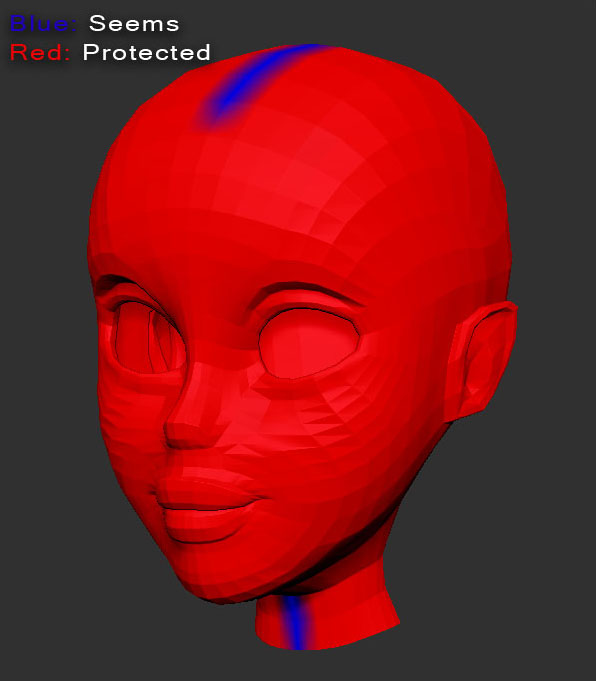 UV Master in Zbrush, seems and protected areas