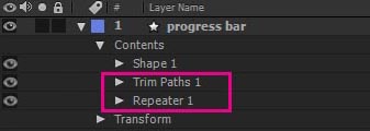 both attributes in the progress bar layer