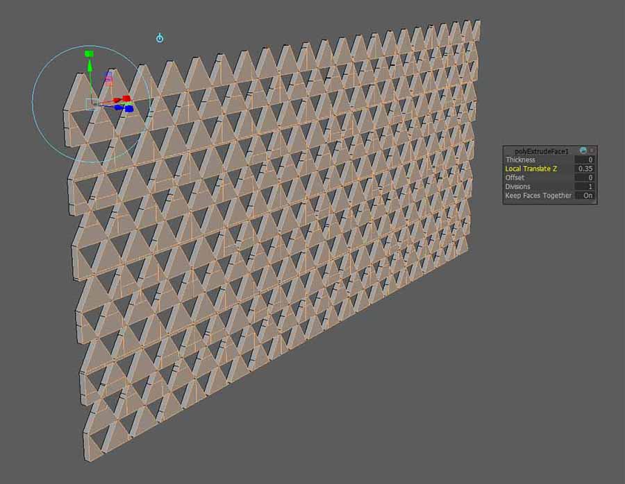 wall pattern extrude