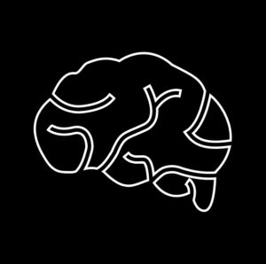 brain minimal icon style