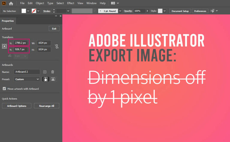 Adobe Illustrator Export Image_Dimensions off by 1 pixel