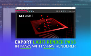 Export separate light render pass in Maya with V-Ray renderer