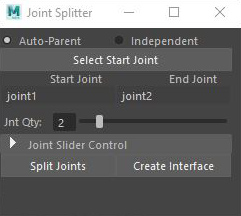 joint splitter interface