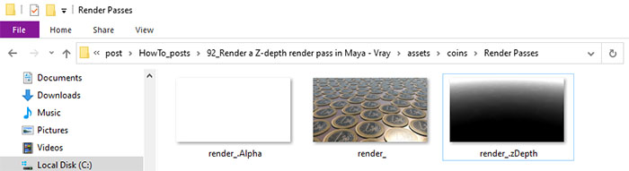 save render passes in Maya