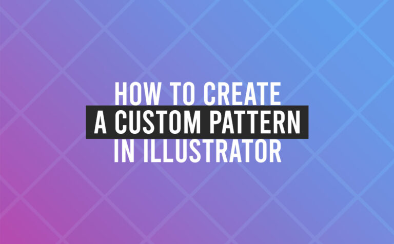 How to create a custom pattern in Illustrator