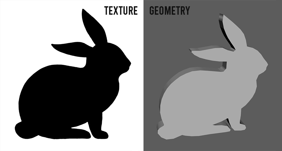 convert texture to geometry in Maya, final result