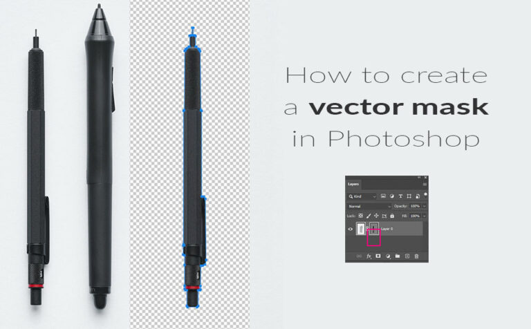 How to create a vector mask in Photoshop