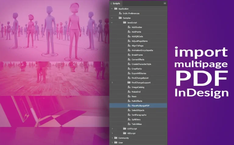 How to import multipage PDF in InDesign (builtin script)