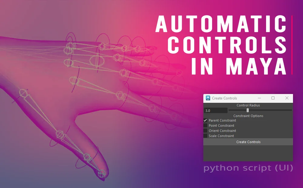 Create Automatic FK Controls for Joints in Maya