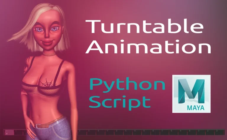 Create a Turntable Animation in Maya with Python Script