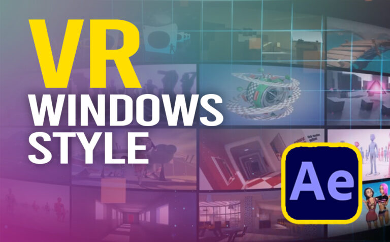 Multi-windows in VR style in After Effects_thumbnail